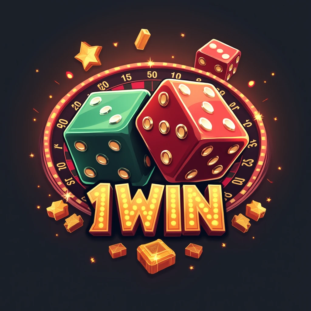 1win logo with the dice